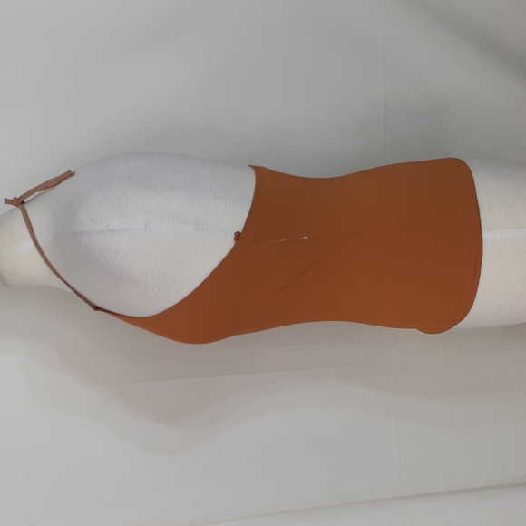 Donna Karan mustard orange blouse size small - Picture 4 of 7